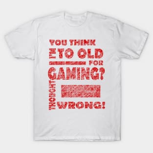 Gaming Headphones E-Sport Gambling Grandpa Alt T-Shirt